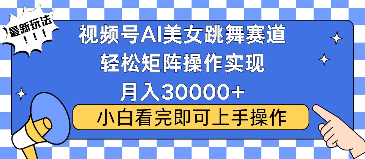 视频号蓝海赛道玩法，当天起号，拉爆流量收益，小白也能轻松月入30000+-星河轻创