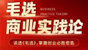 毛选商业实践论，读透《毛选》掌握创业必胜密匙-星河轻创