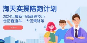 淘天实操陪跑计划，2024年最新电商营销技巧，包括直通车、大促策略等-星河轻创