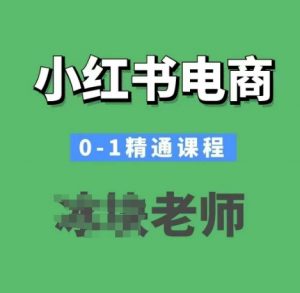 小红书电商0-1精通课程，小红书开店必学课程-星河轻创
