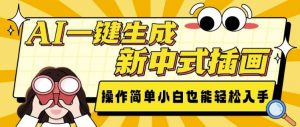 AI一键生成新中式插画， 操作简单，小白也能轻松入手-星河轻创