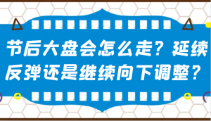 某公众号付费文章：节后大盘会怎么走？延续反弹还是继续向下调整？-星河轻创