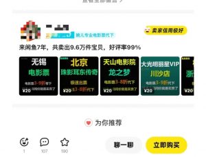 闲鱼电影票自动化，年底开启月入 2W + 的财富通道，可自动化(内附独家秘籍)-星河轻创