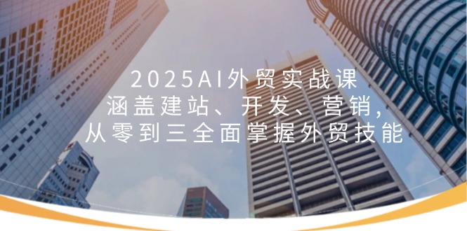 2025AI外贸实战课：涵盖建站、开发、营销, 从零到三全面掌握外贸技能-星河轻创
