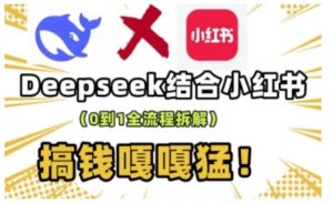 deepseek+小红书打造流量生产线实操课，0到1全流程拆解，搞钱嘎嘎猛-星河轻创