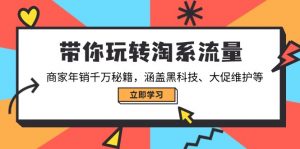 带你玩转淘系流量，商家年销千万秘籍，涵盖黑科技、大促维护等-星河轻创