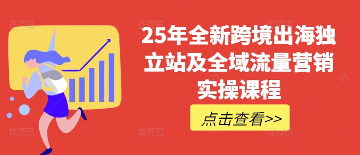 25年全新跨境出海独立站及全域流量营销实操课程，跨境电商独立站TIKTOK全域营销普货特货玩法大全-星河轻创