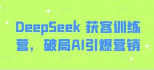 DeepSeek 获客训练营,破局AI引爆营销-星河轻创