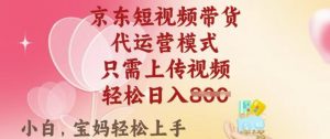 京东短视频带货，2025翻身项目，只需上传视频，单月稳定变现8k+【揭秘】-星河轻创