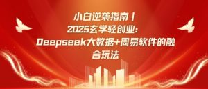 小白逆袭指南，2025玄学轻创业：Deepseek大数据+周易算法的融合玩法-星河轻创