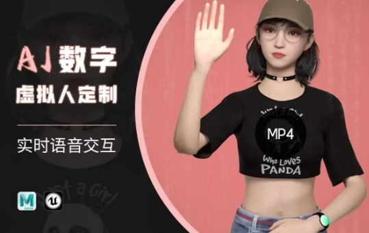 Ai数字人虚拟(智能体)实时语音交互特训营，​自行定制超写实角色AI数字人交互技术-星河轻创