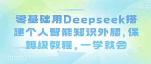 零基础用Deepseek搭建个人智能知识外脑，保姆级教程，一学就会-星河轻创