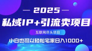 私域IP+引流卖项目，小白也可以做到轻松宅家日入1000+-星河轻创