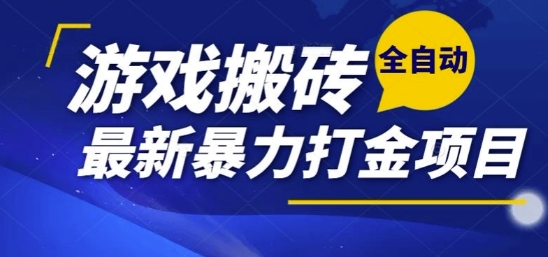 热门副业,全自动游戏打金搬砖,单账号一天收益1-2张,可多开矩阵操作日入1k【揭秘】-星河轻创