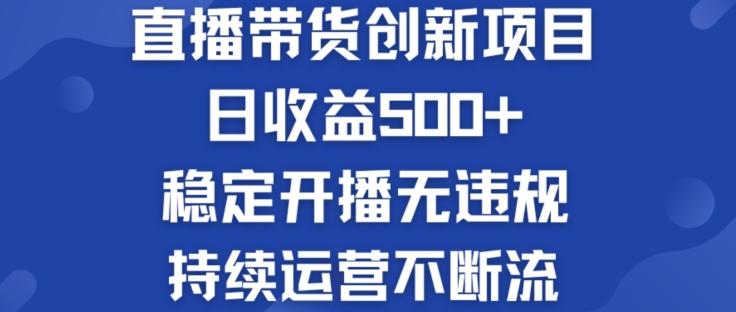 淘宝无人直播带货创新项目：日收益500+  稳定开播无违规  持续运营不断流【揭秘】-星河轻创