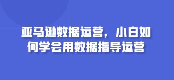 亚马逊数据运营，小白如何学会用数据指导运营-星河轻创