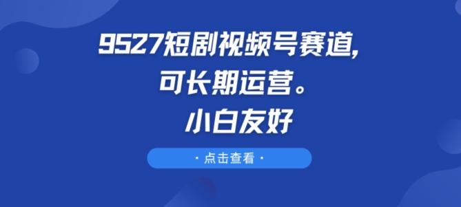 9527短剧视频号赛道，可长期运营，小白友好【揭秘】-星河轻创