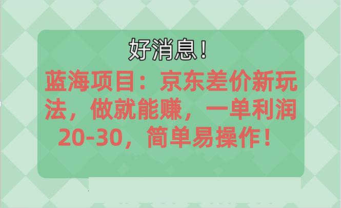 越早知道越能赚到钱的蓝海项目：京东大平台操作，一单利润20-30，简单...-星河轻创