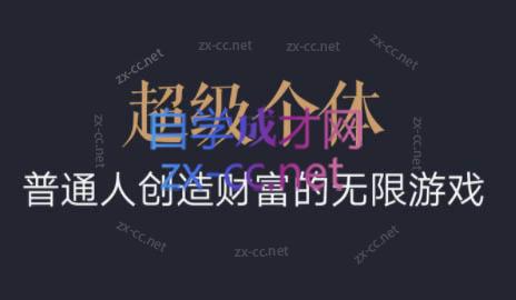 超级个体·普通人创造财富的无限游戏-星河轻创