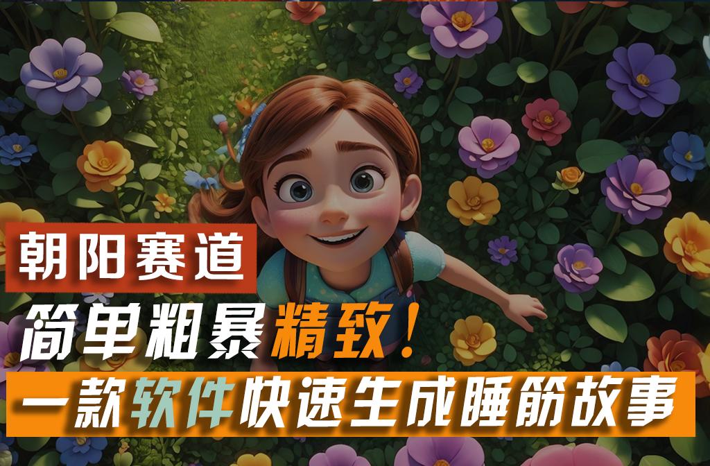 利用一款软件5分钟一条爆款睡筋故事，简单粗暴精致！小白月入2w+-星河轻创