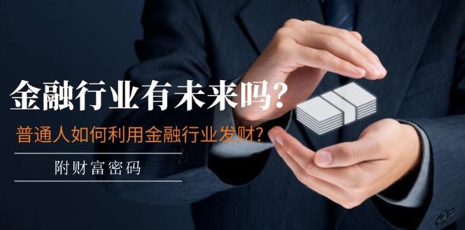 某付费文章：金融行业有未来吗？普通人如何利用金融行业发财?(附财富密码-星河轻创