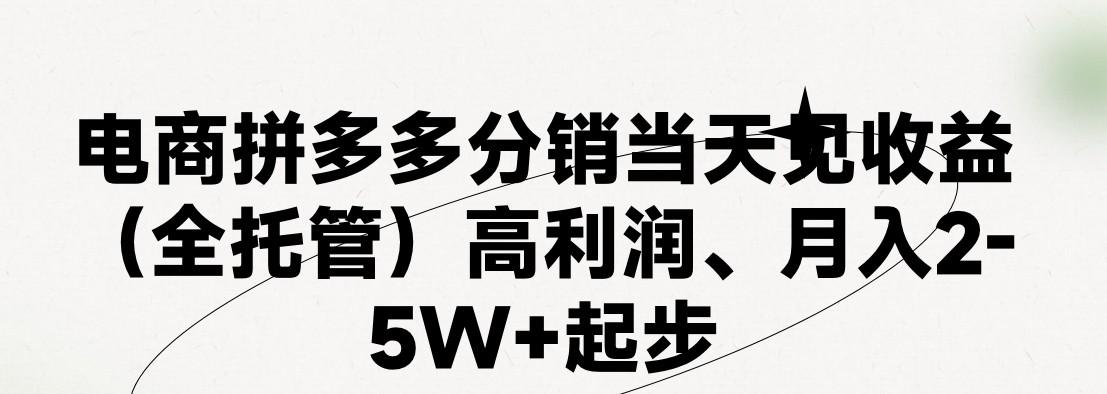 最新拼多多优质项目小白福利，两天销量过百单，不收费、老运营代操作-星河轻创