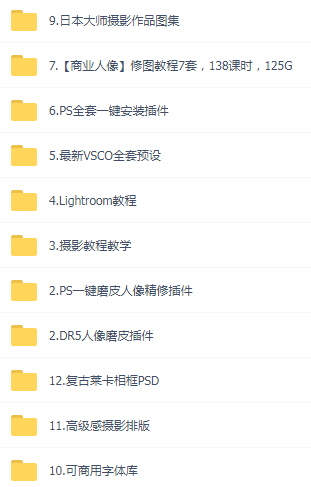 某宝买的杂乱PS LR教程预设摄影-星河轻创