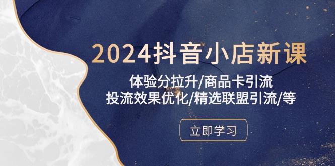 2024抖音小店新课，体验分拉升/商品卡引流/投流效果优化/精选联盟引流/等-星河轻创