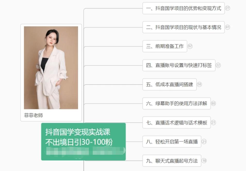 抖音国学变现项目：不出境日引30-100粉实战课程-星河轻创