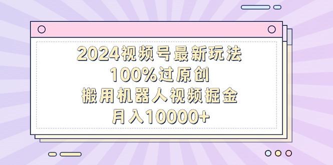 2024视频号最新玩法，100%过原创，搬用机器人视频掘金，月入10000+-星河轻创