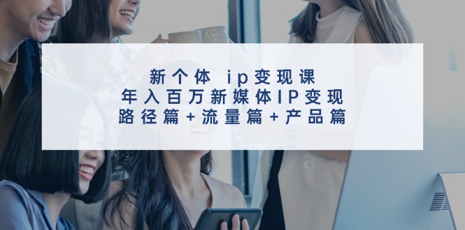 新个体ip变现课，年入百万新媒体IP变现，路径篇+流量篇+产品篇-星河轻创
