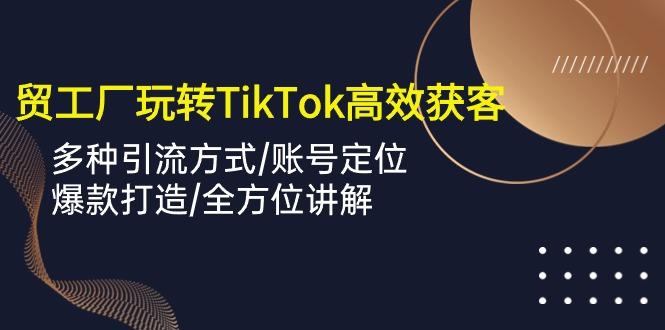 外贸工厂玩转TikTok高效获客，多种引流方式/账号定位/爆款打造/全方位讲解-星河轻创
