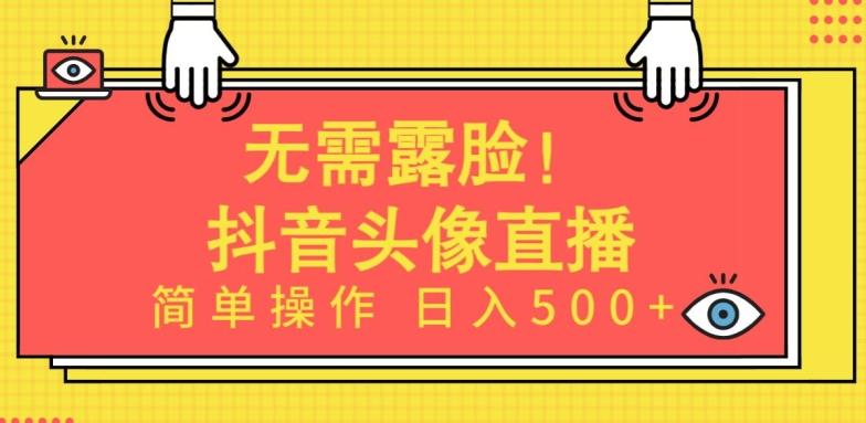 无需露脸，Ai头像直播项目，简单操作日入500+【揭秘】-星河轻创