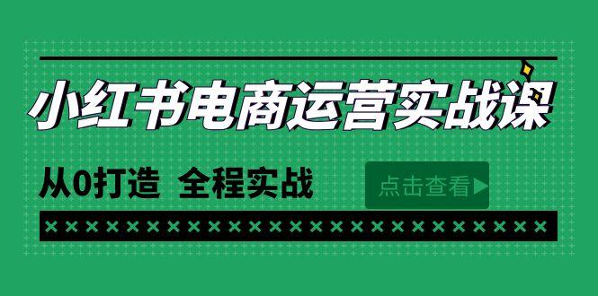 (9946期)最新小红书·电商运营实战课，从0打造  全程实战(65节视频课)-星河轻创