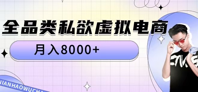 全品类私欲虚拟电商，月入8000+【揭秘】-星河轻创