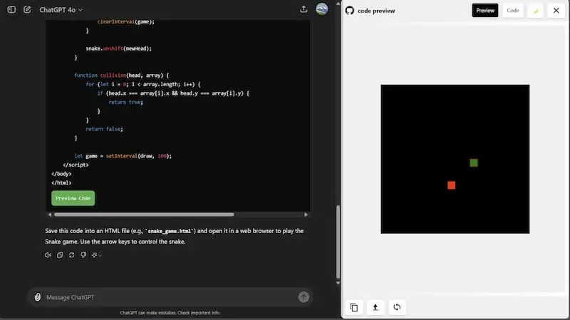 ChatGPT Code Preview｜AI编程预览工具-星河轻创