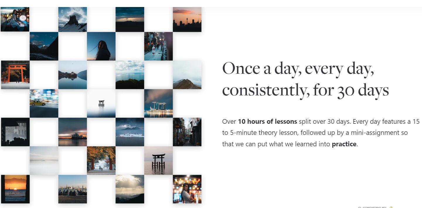 网红摄影师Pat Kay – 30天摄影基础知识加速器教程-30节课-中英字幕-星河轻创