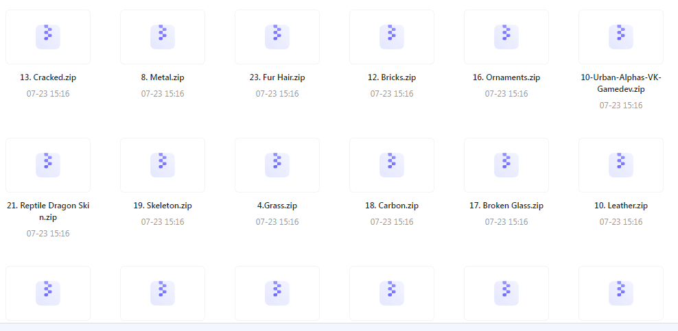 【素材分享】实用教程+素材 Zbrush与Blender表面纹理合集-星河轻创