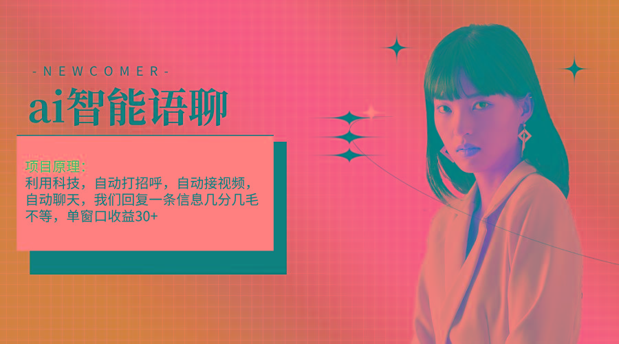 ai智能语聊，单窗口30+单机500+，无脑干！！！-星河轻创