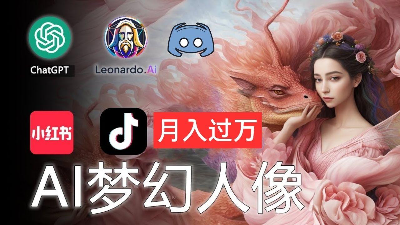 AI摄影梦幻人像：零基础也能月入过万的秘密-星河轻创