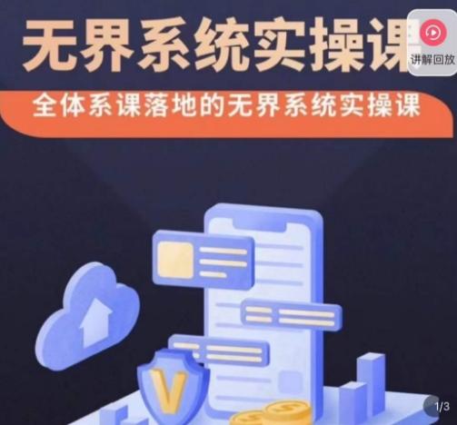 老衲·无界系统实操课，全体系落地无界改版后选择、出价、高投产做付费引流-星河轻创