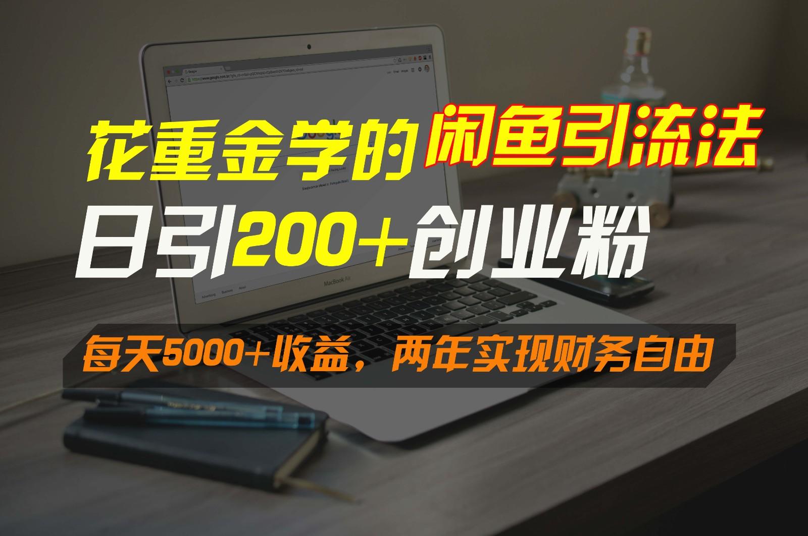花重金学的闲鱼引流法，日引流300+创业粉，每天5000+收益，两年实现财务自由-星河轻创