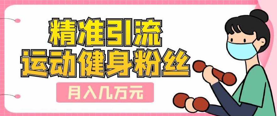 精准引流运动健身粉丝，轻松月入几万-星河轻创
