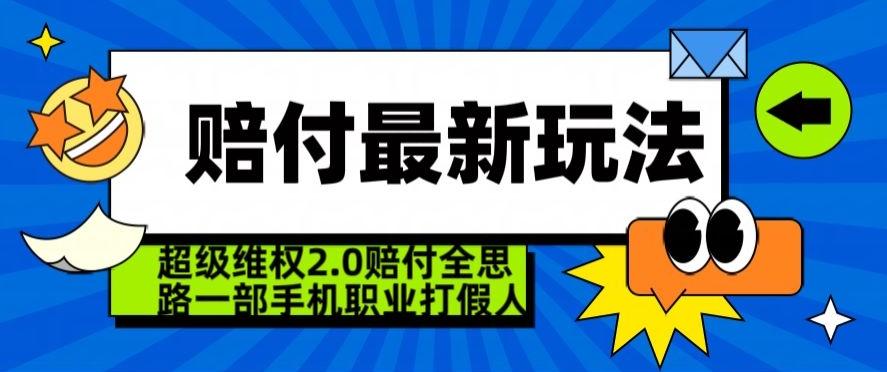 超级维权2.0全新玩法，2024赔付全思路职业打假一部手机搞定【仅揭秘】-星河轻创