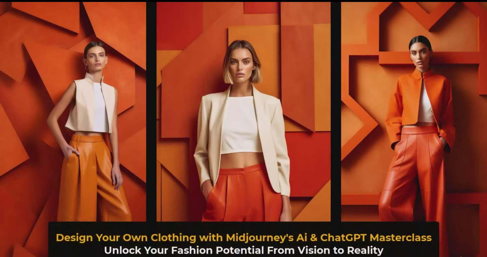 图片[3]-利用 Midjourneys Ai 人工智能设计自己的服装AI大师班-10节课-中英字幕-星河轻创