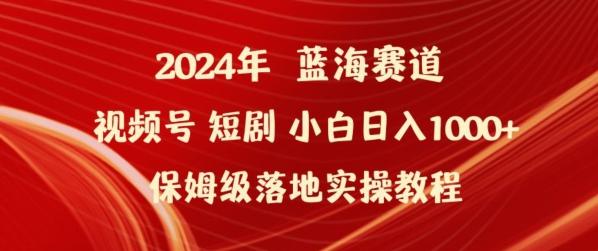 2024年视频号短剧新玩法小白日入1000+保姆级落地实操教程【揭秘】-星河轻创
