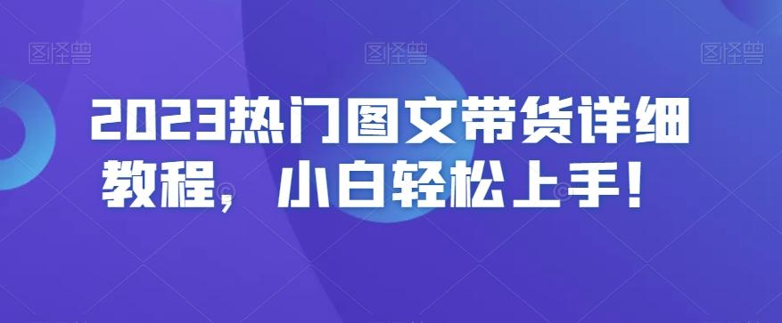 2023热门图文带货详细教程，小白轻松上手！-星河轻创