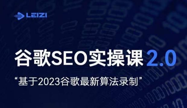 雷子·谷歌SEO 2.0实战课，独立站询盘自由必备，基于2023谷歌最新算法录制-星河轻创