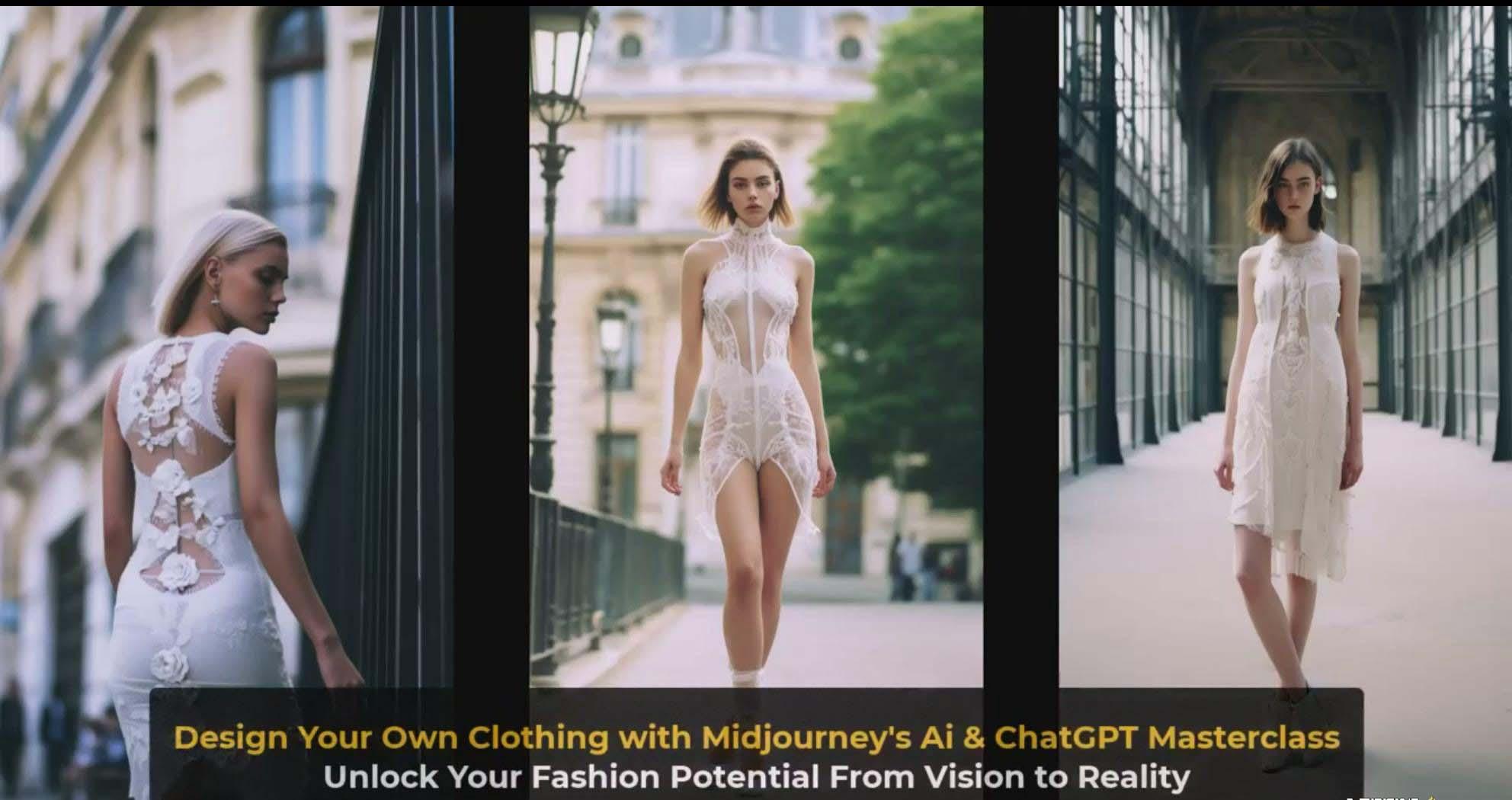 图片[4]-利用 Midjourneys Ai 人工智能设计自己的服装AI大师班-10节课-中英字幕-星河轻创