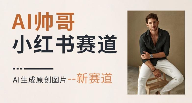 AI一键生成帅哥，新思路新赛道，涨粉迅速，轻松月入过万-星河轻创